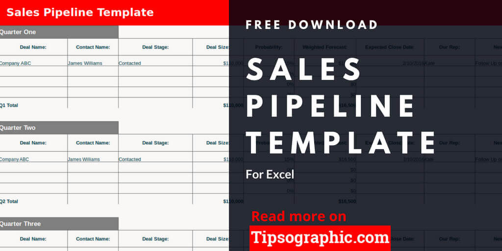 sales pipeline template excel free