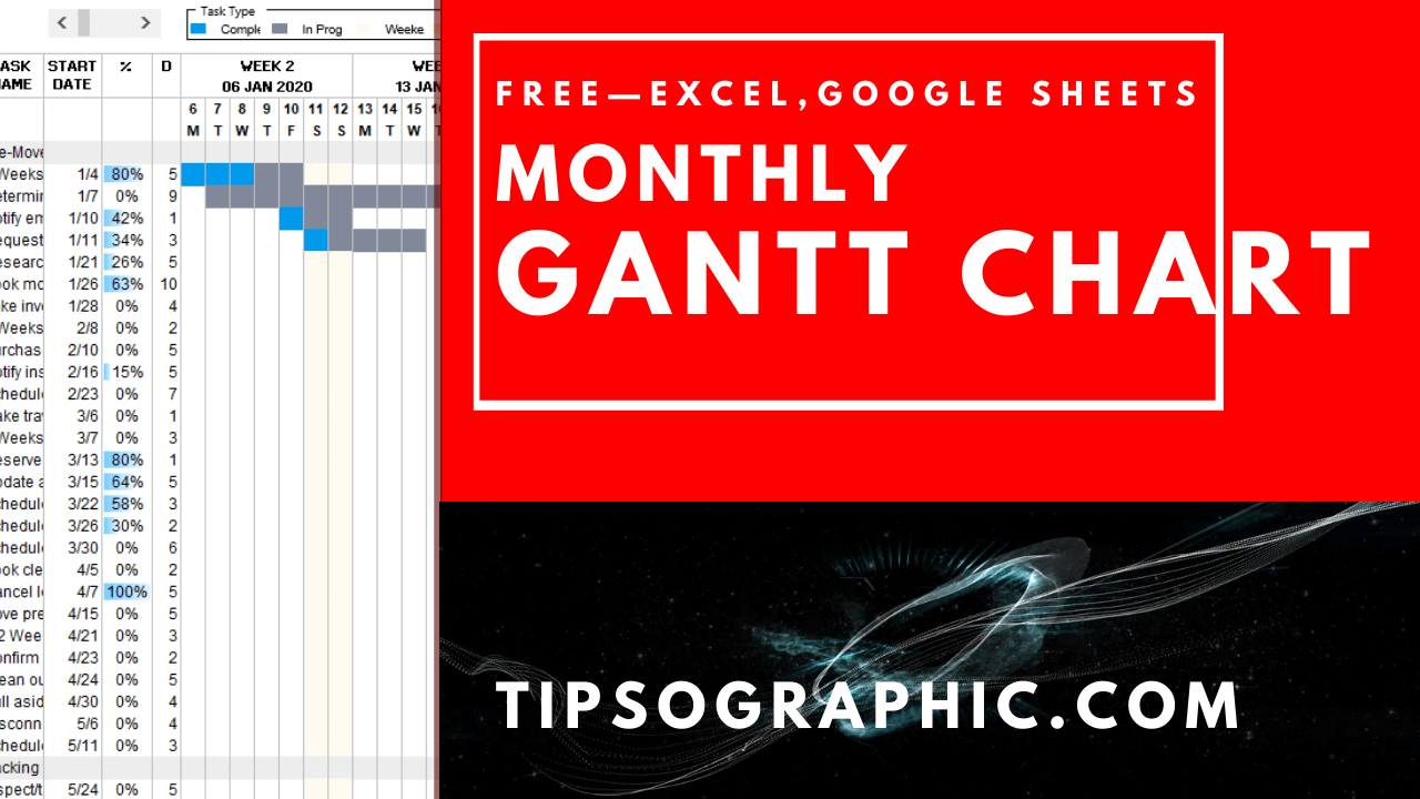 gantt chart excel template free