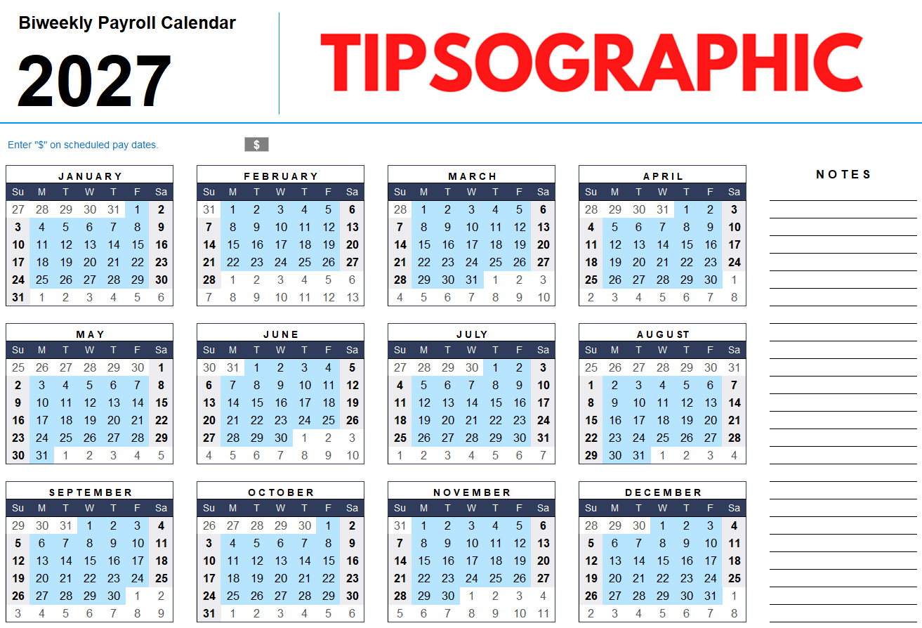 FREE DOWNLOAD > Download the 2027 Biweekly Payroll Calendar